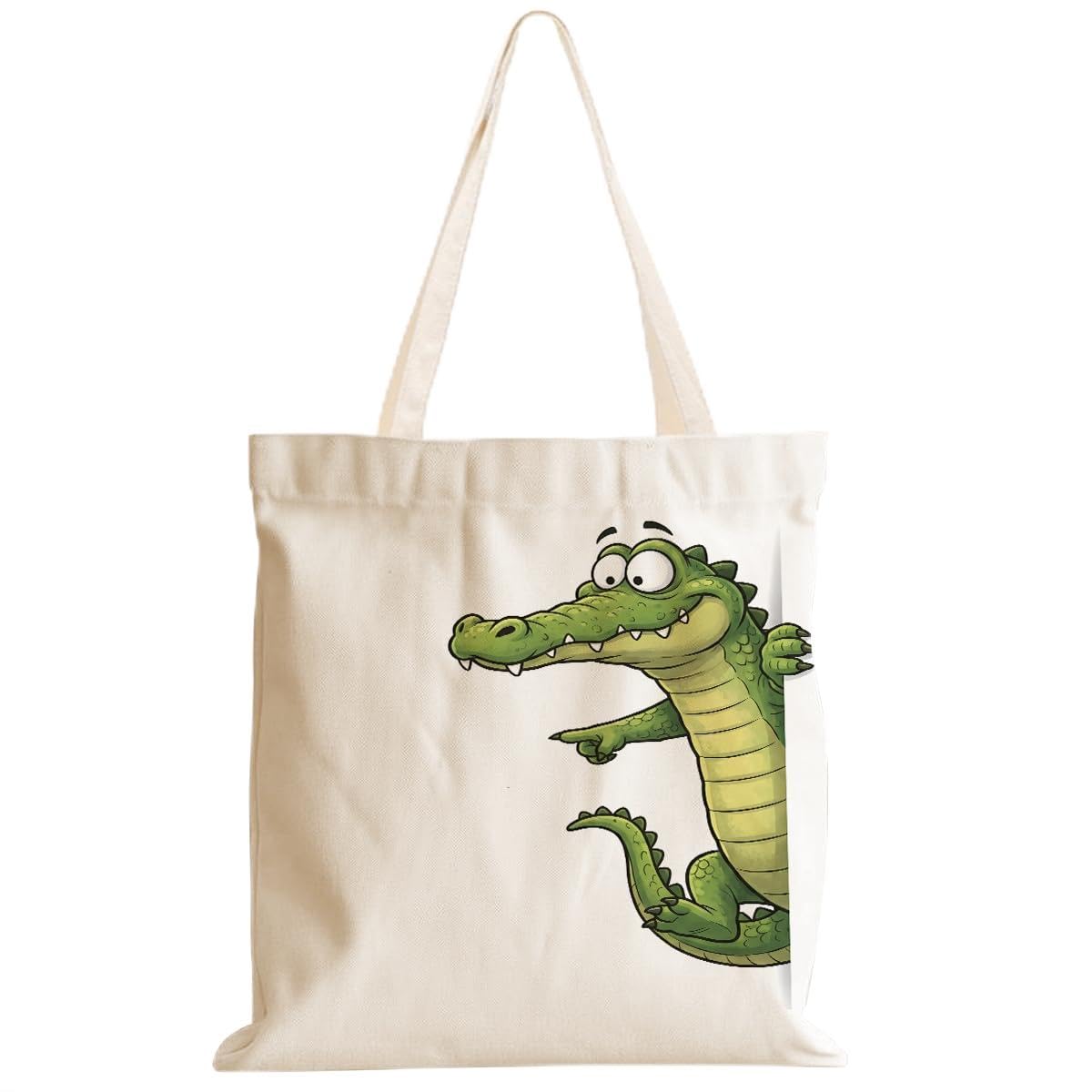 Cartoon Canvas Tote Bag, Gifts for Women Men Birthday Christmas Reusable Tote Shoulder Bag for Grocery Shopping 02