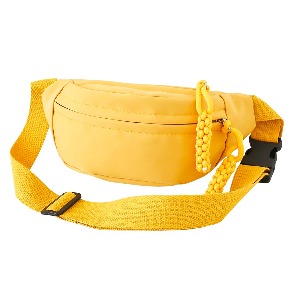 Fanny Pack for Kids, Adjustable Crossbody Waist Bag for Boys Girls, Pink