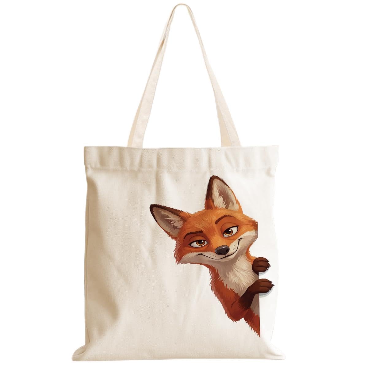 Cartoon Canvas Tote Bag, Gifts for Women Men Birthday Christmas Reusable Tote Shoulder Bag for Grocery Shopping 02