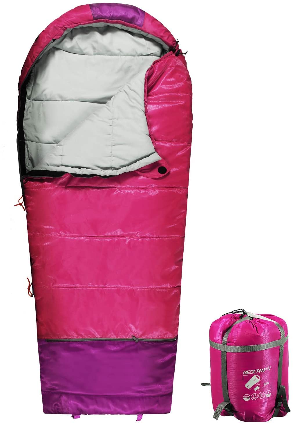 REDCAMP Kids Mummy Sleeping Bag for Camping