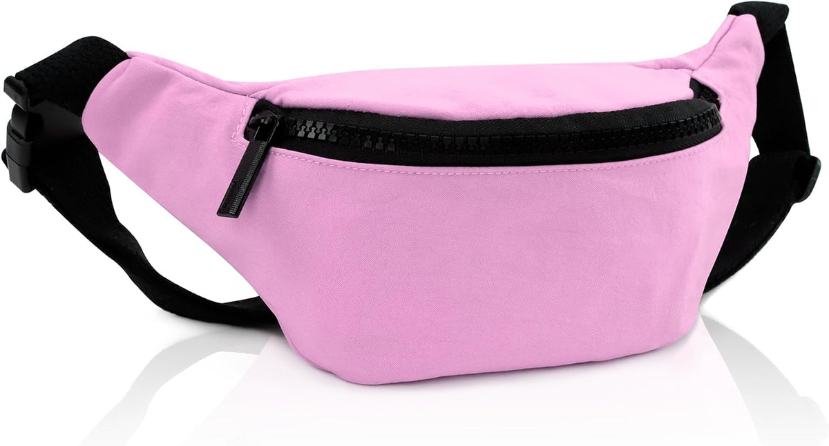 Kids Fanny Pack, Adjustable Crossbody Waist Bag for Boy Girl, Pink