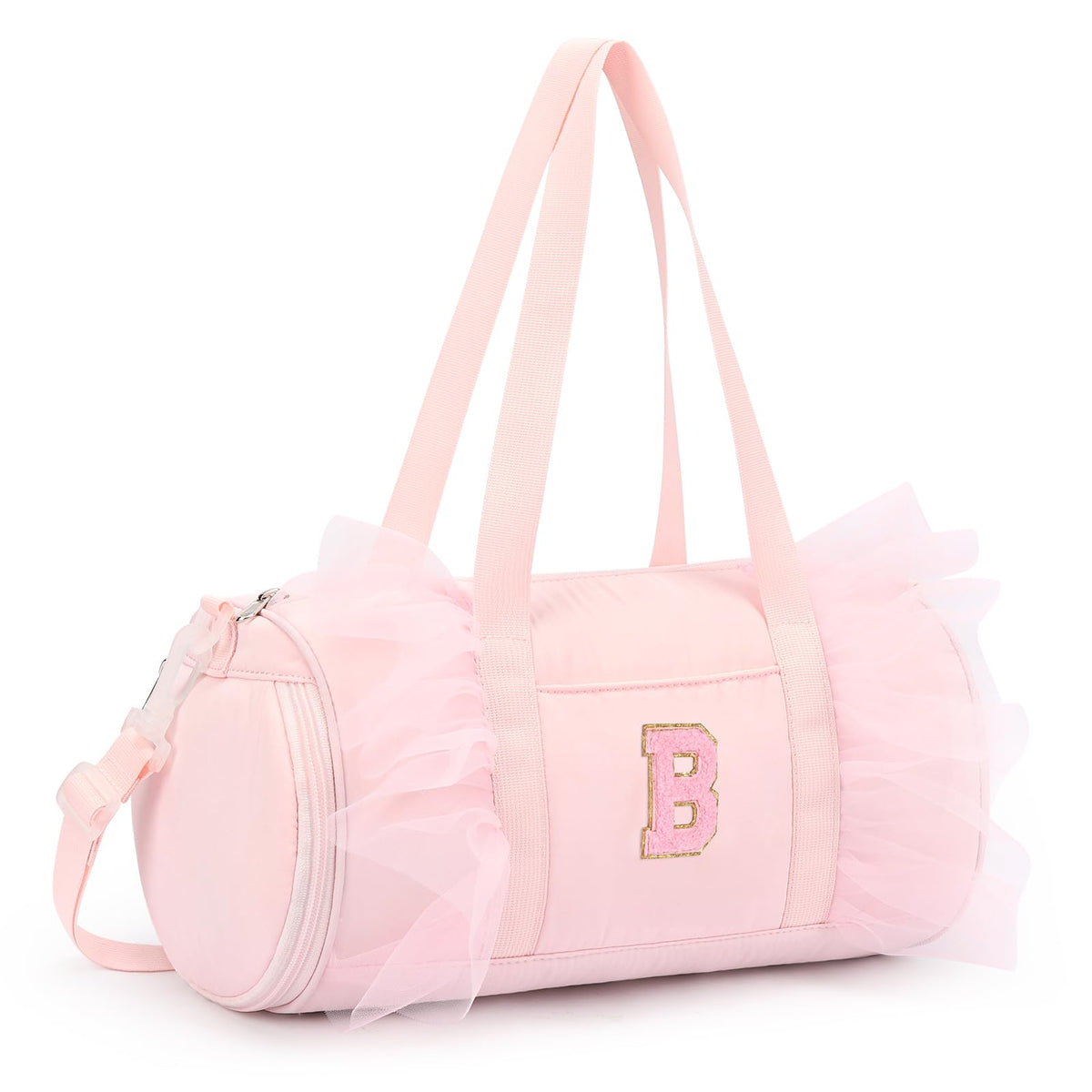 mibasies Ballet Dance Bag for Girls 4-6, Personalized Letter A Pink Gift