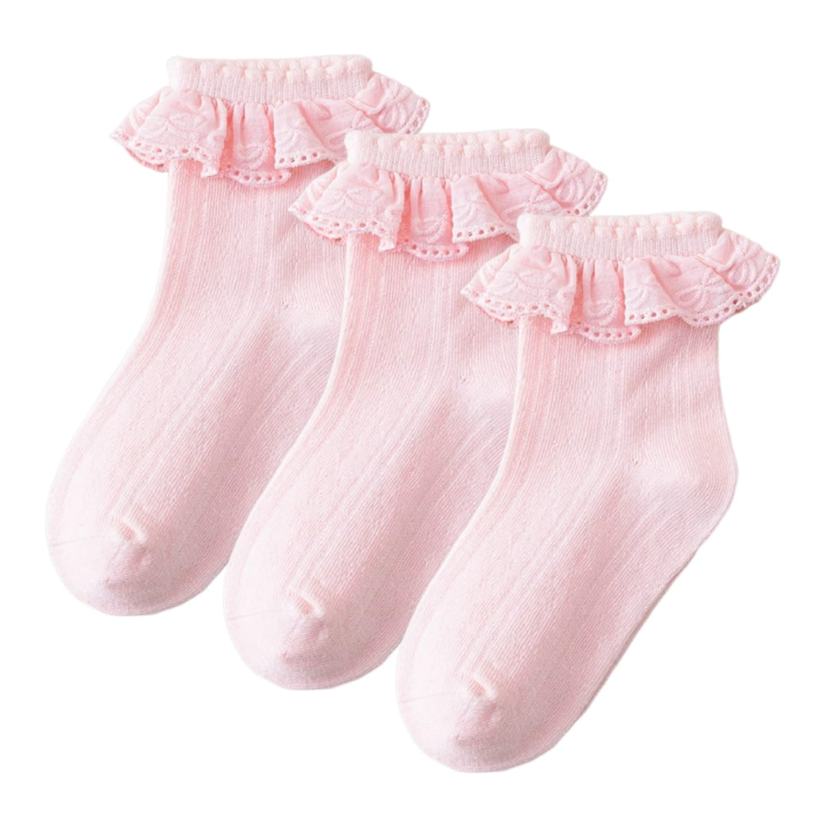 Girls Ruffle Socks White Frilly Socks for Girls Toddler Princess Dress Up