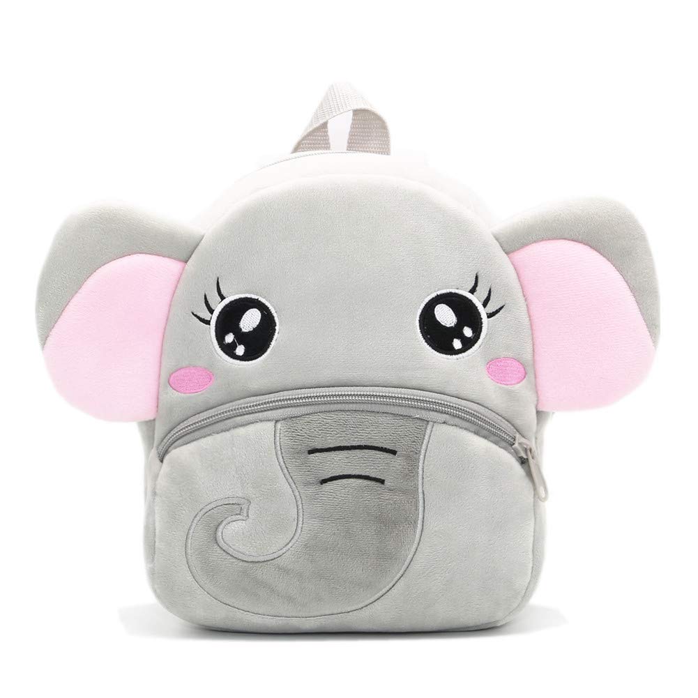 NICE CHOICE Cute Toddler Backpack Toddler Bag Plush Animal Cartoon Mini Travel Bag for Baby Girl Boy 2-6 Years(Pink Butterfly)