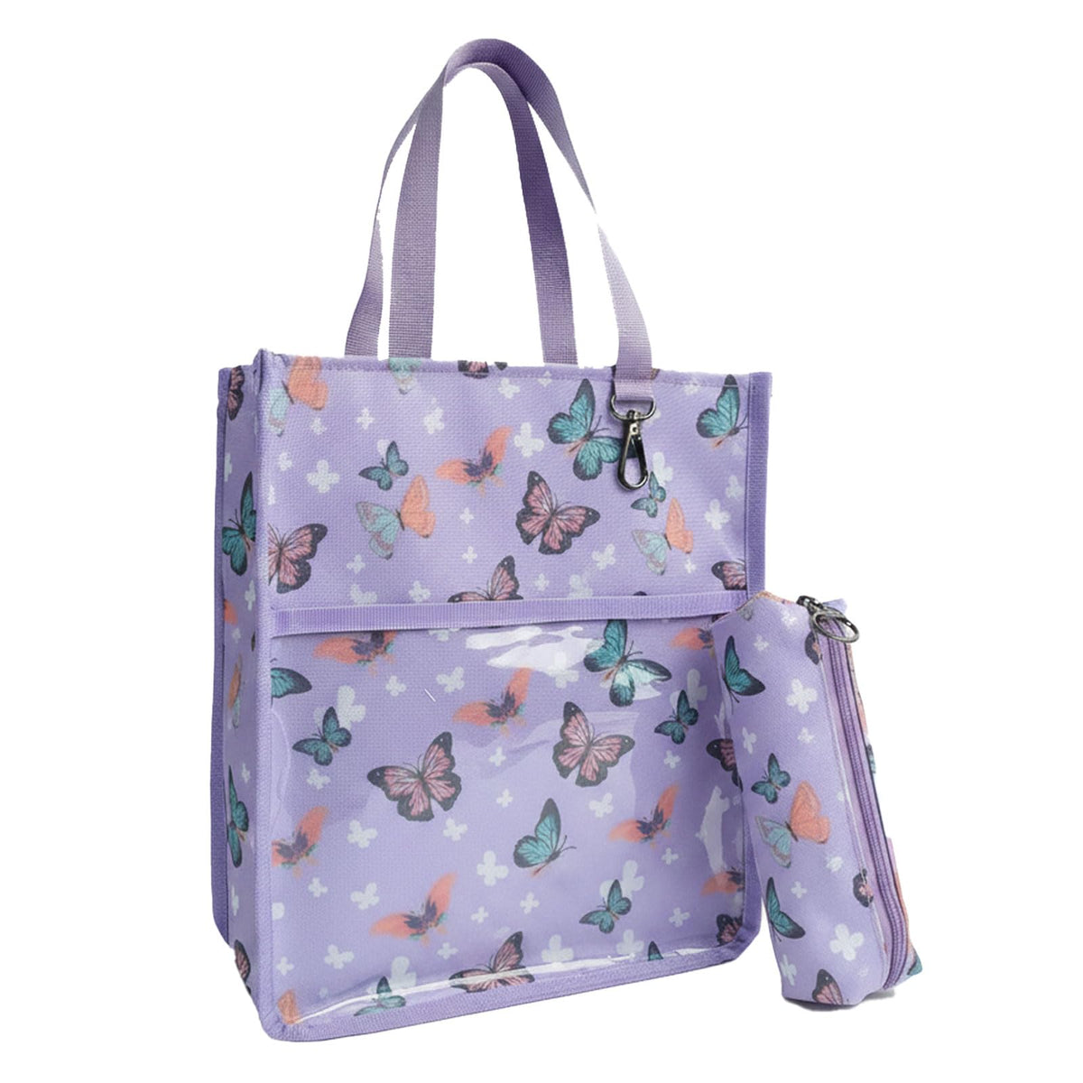 Kids Cute Tote Bags for Boys Girls Ages 4-16,Handbags with Pencil Case, Book Tote Bags with Zipper for School and Playtime (pink)