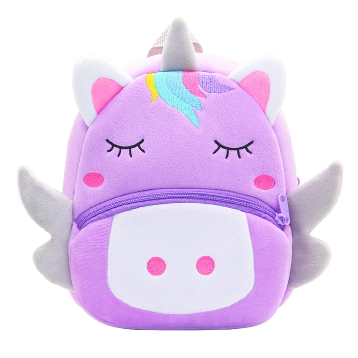 NICE CHOICE Cute Toddler Backpack Toddler Bag Plush Animal Cartoon Mini Travel Bag for Baby Girl Boy 2-6 Years(Pink Butterfly)