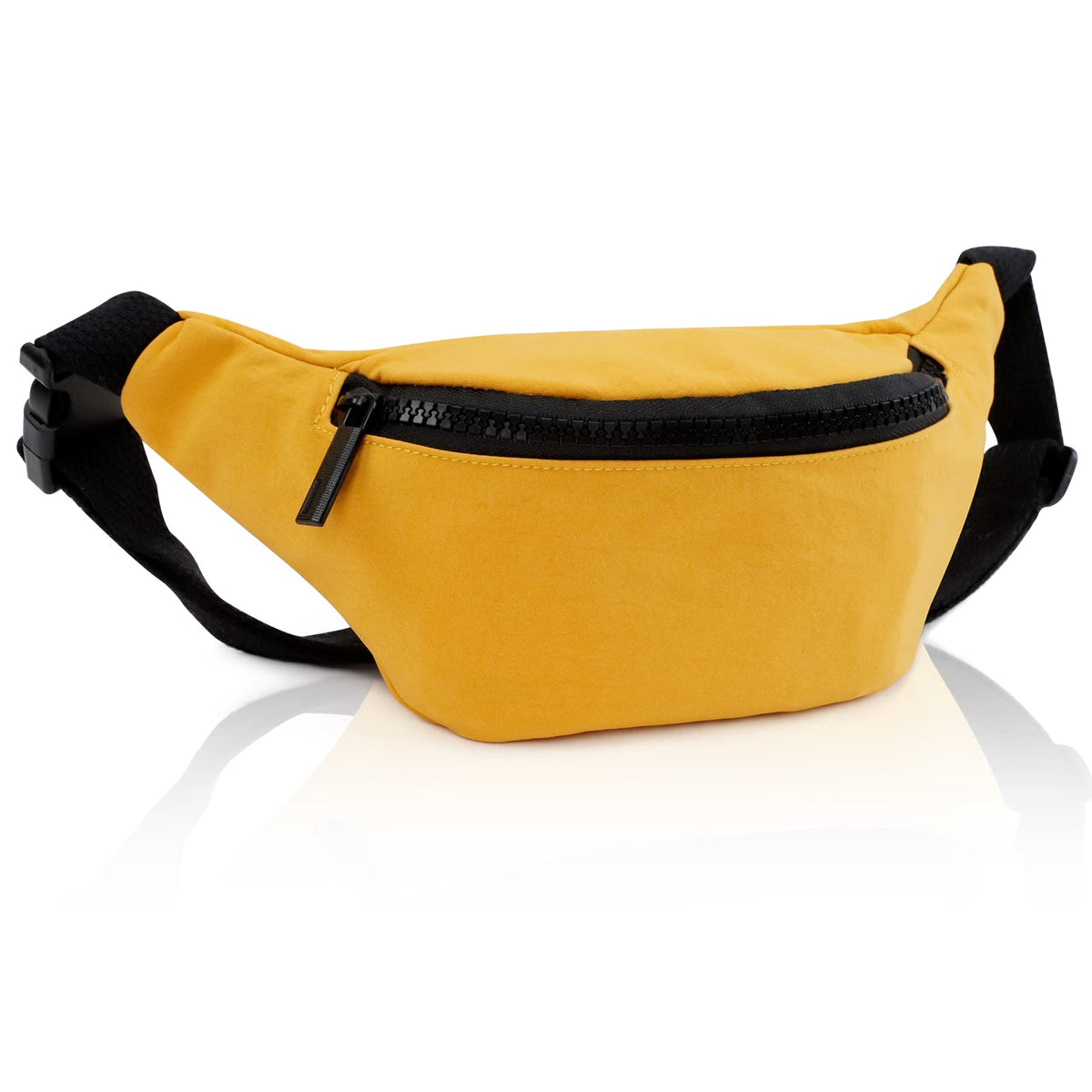 Kids Fanny Pack, Adjustable Crossbody Waist Bag for Boy Girl, Black