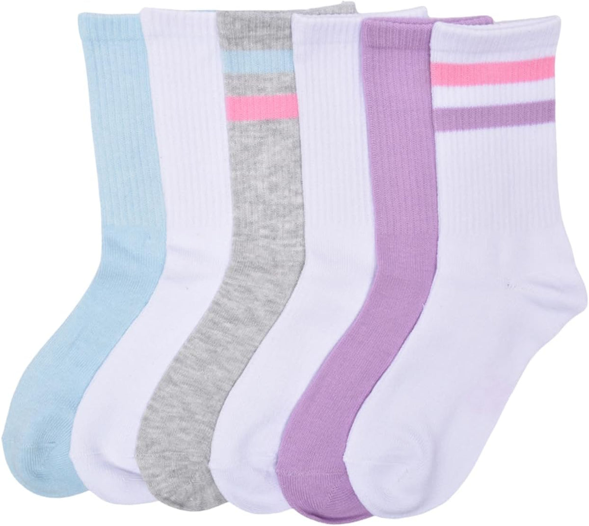 GAP Girls' Crew Socks, Multi-pack Kids Socks, Soft & Stretchy, Comfortable