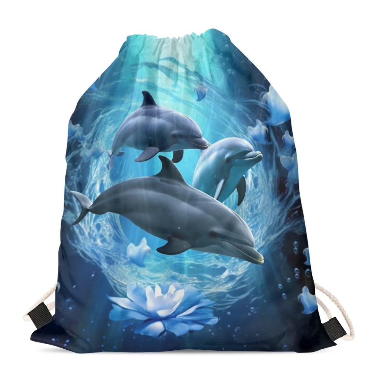 Upetstory Sunflower Giraffe Drawstring Backpack Cinch Sackpack for Women Medium Gym Bag Lightweight Draw String Bag Sports Yoga Rucksack Swim Travel Day Pack