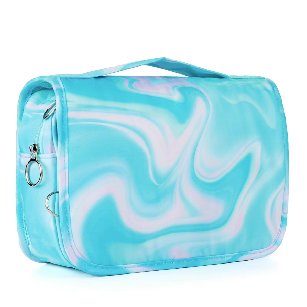 Kids Hanging Toiletry Bag for Girls, Travel Toiletry Bag for Little Young Girls Cosmetic Makeup Waterproof Wash Bag Toddler Traveling Toiletries, Unicorn Purple