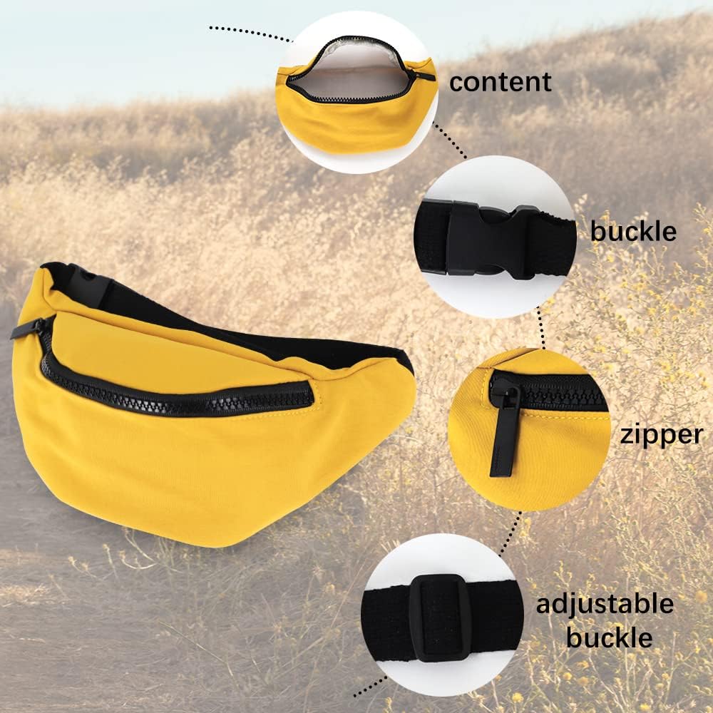 Kids Fanny Pack, Adjustable Crossbody Waist Bag for Boy Girl, Pink