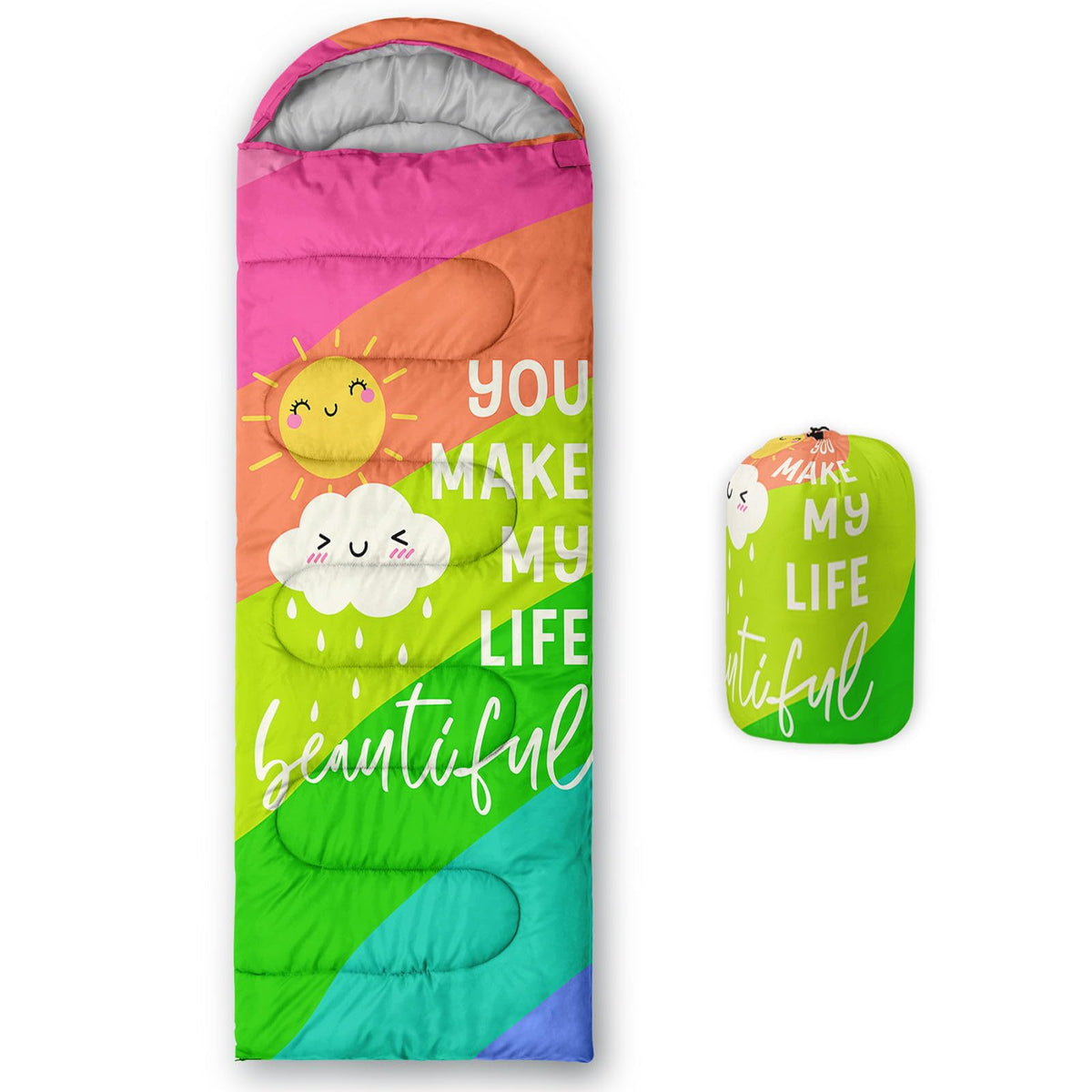 Kids Sleeping Bag for Boys Girls,3D Basketball Print-Lightweight Warm Portable Outdoor Indoor-Waterproof Cold Weather Resistant Sleeping Bag for Camping Hiking