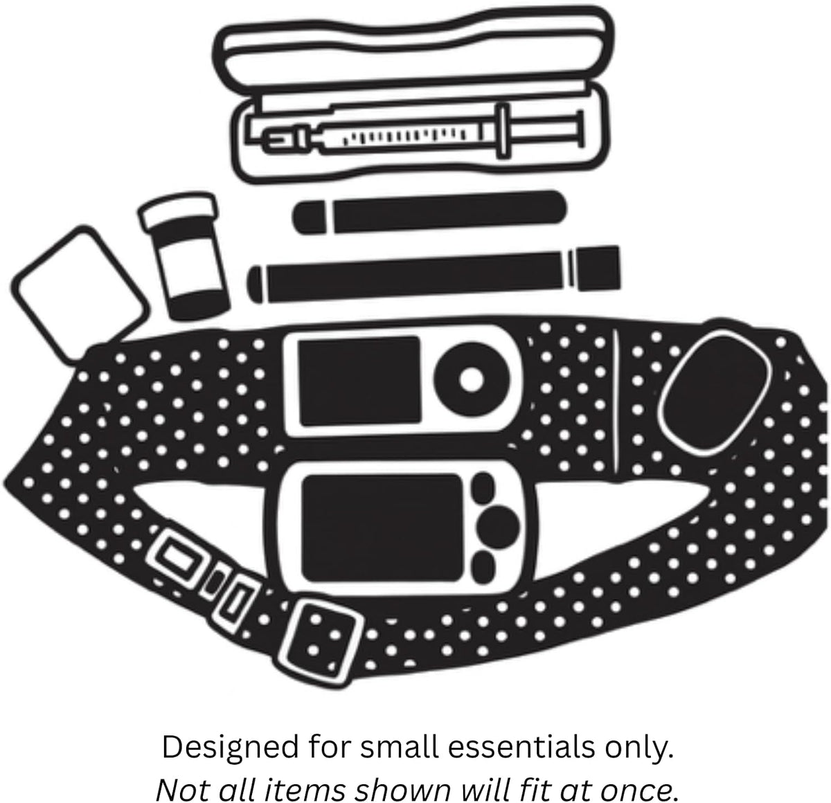 BANDI KIDS Pocket belt for Medical, Sports, Play Comfortable fit Adjustable waist pack, Made In USA