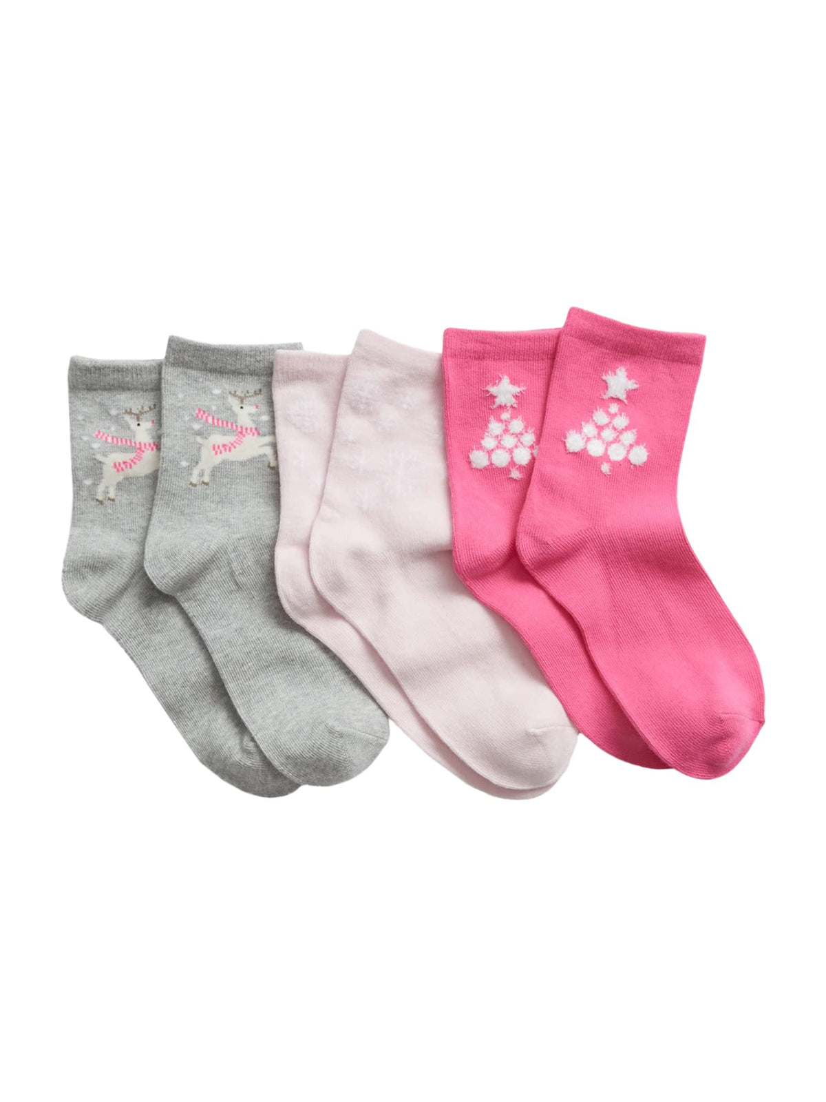 GAP Girls' Crew Socks, Multi-pack Kids Socks, Soft & Stretchy, Comfortable