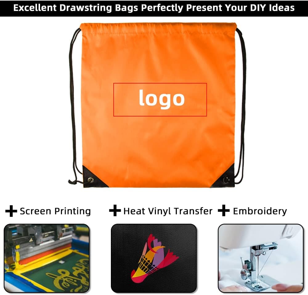 GoodtoU Drawstring Bags Bulk 40 Pack, Drawstring Backpack Cinch Bags for Kids & Adults, Lightweight Nylon String Backpacks for School Gym Travel Party Favors Goodie Bags Events Party Favors & Homeless