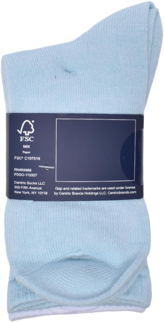 GAP Girls' Crew Socks, Multi-pack Kids Socks, Soft & Stretchy, Comfortable