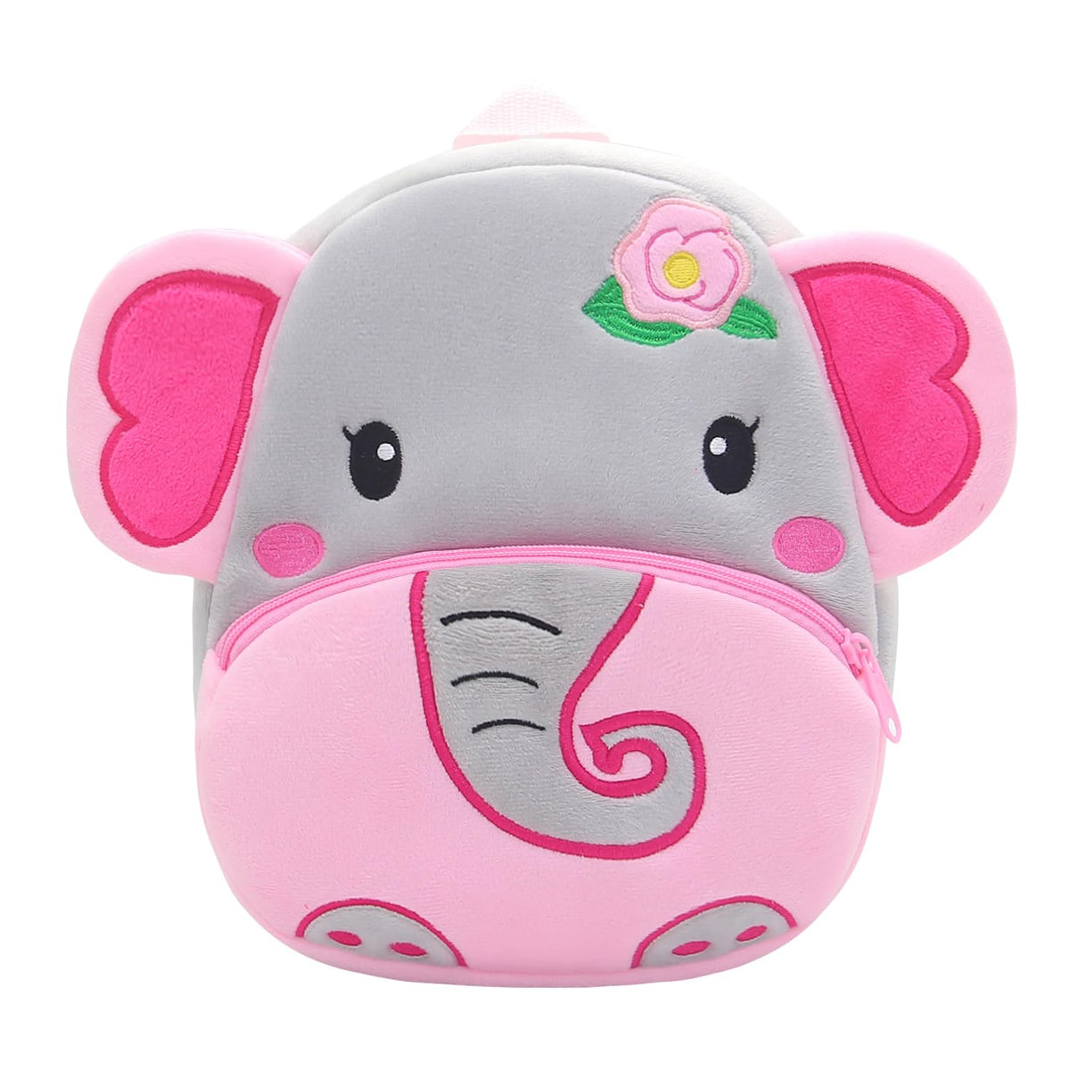 NICE CHOICE Cute Toddler Backpack Toddler Bag Plush Animal Cartoon Mini Travel Bag for Baby Girl Boy 2-6 Years(Pink Butterfly)