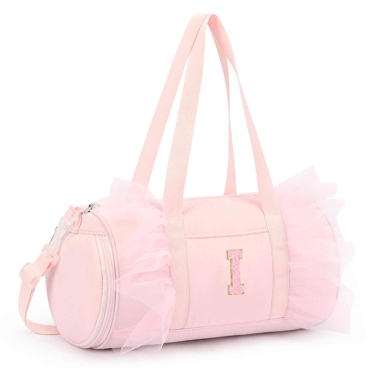 mibasies Ballet Dance Bag for Girls 4-6, Personalized Letter A Pink Gift