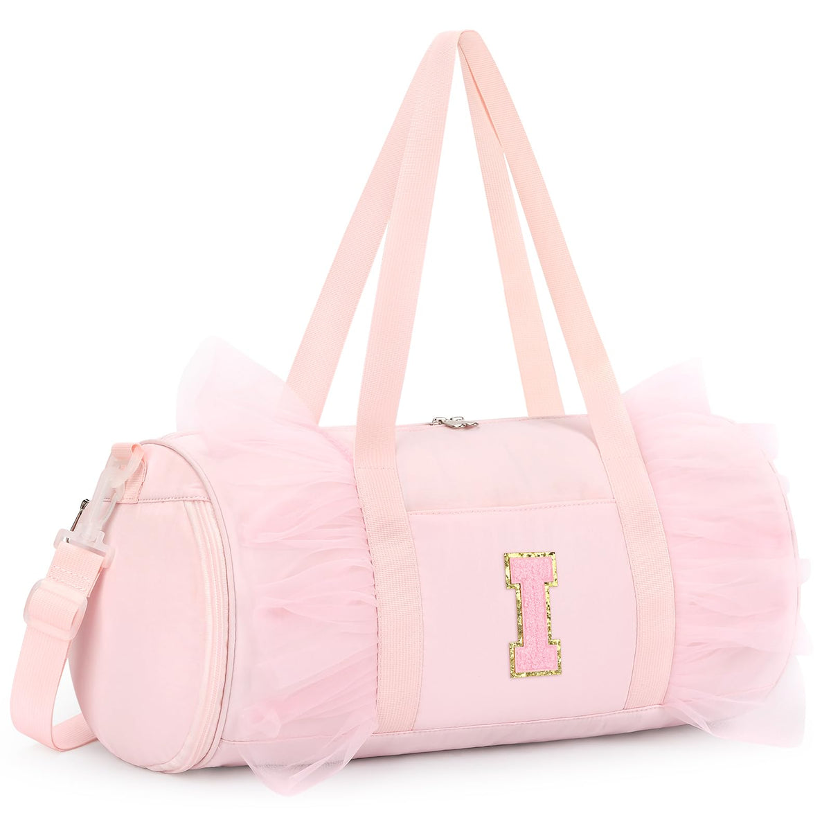 mibasies Ballet Dance Bag for Girls 4-6, Personalized Letter A Pink Gift