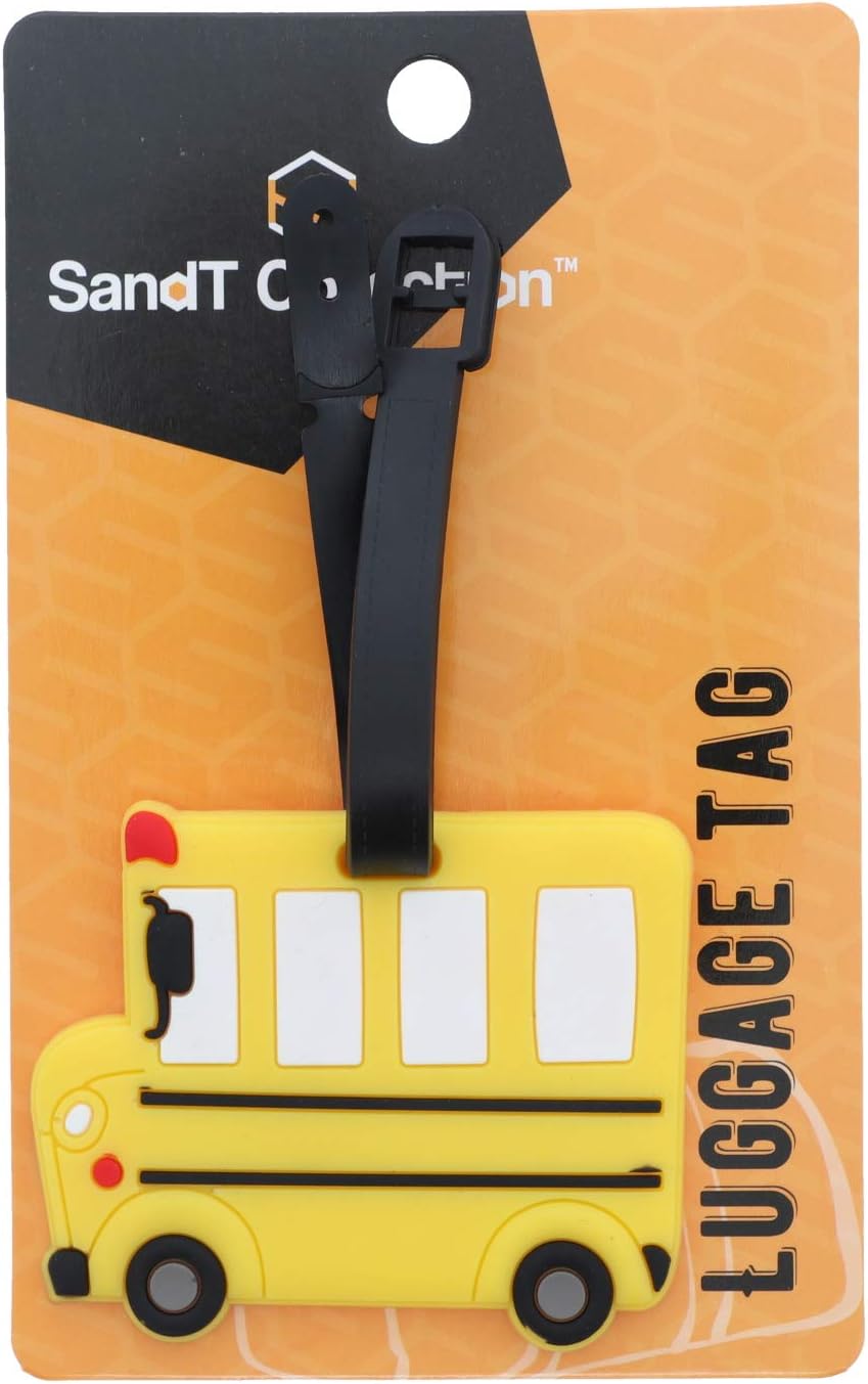 SandT Collection Luggage Tag School Bag ID Holder for Kids Travel