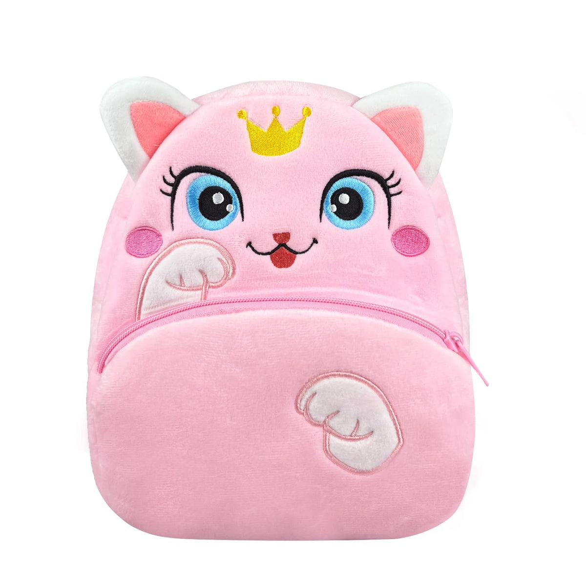 NICE CHOICE Cute Toddler Backpack Toddler Bag Plush Animal Cartoon Mini Travel Bag for Baby Girl Boy 2-6 Years(Pink Butterfly)
