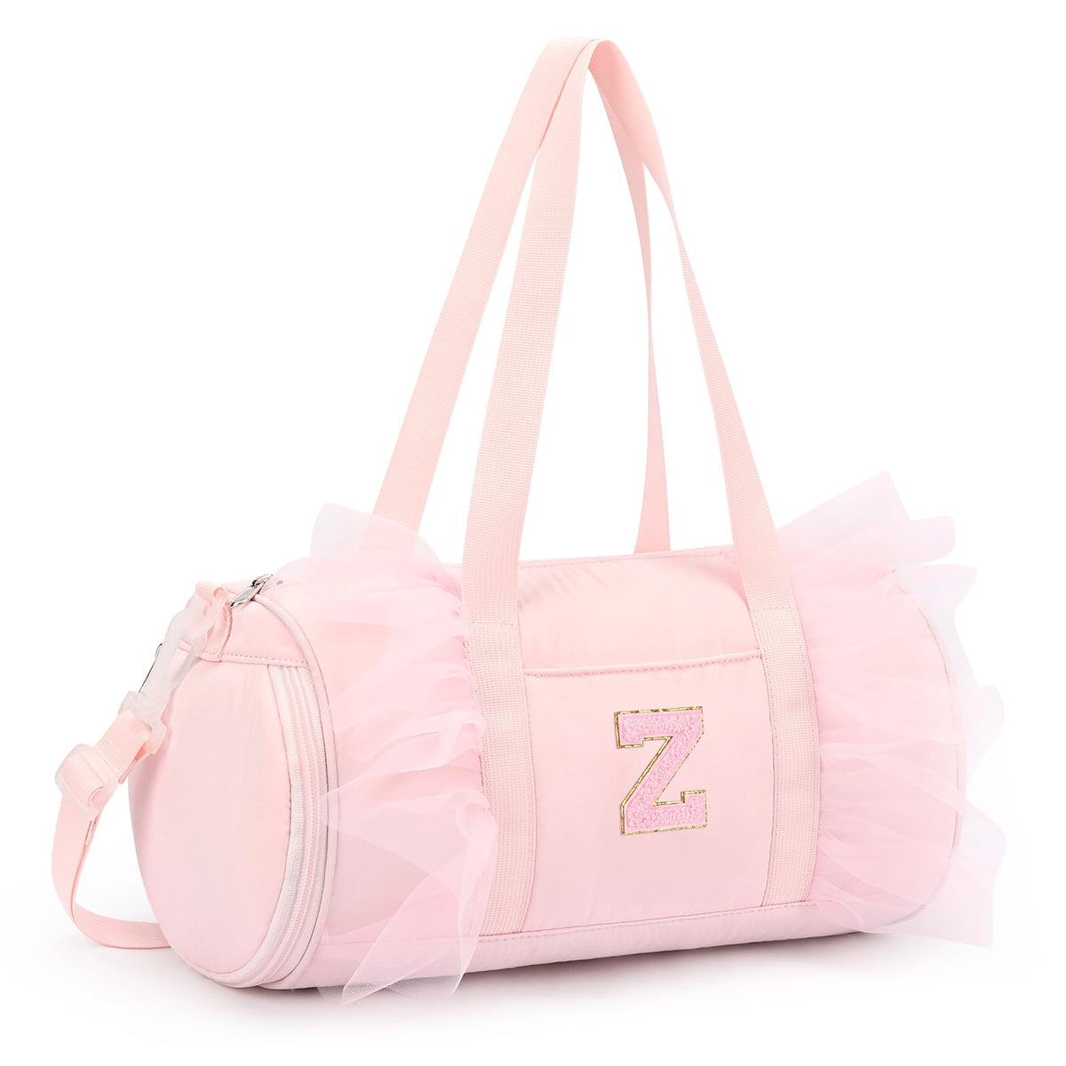 mibasies Ballet Dance Bag for Girls 4-6, Personalized Letter A Pink Gift