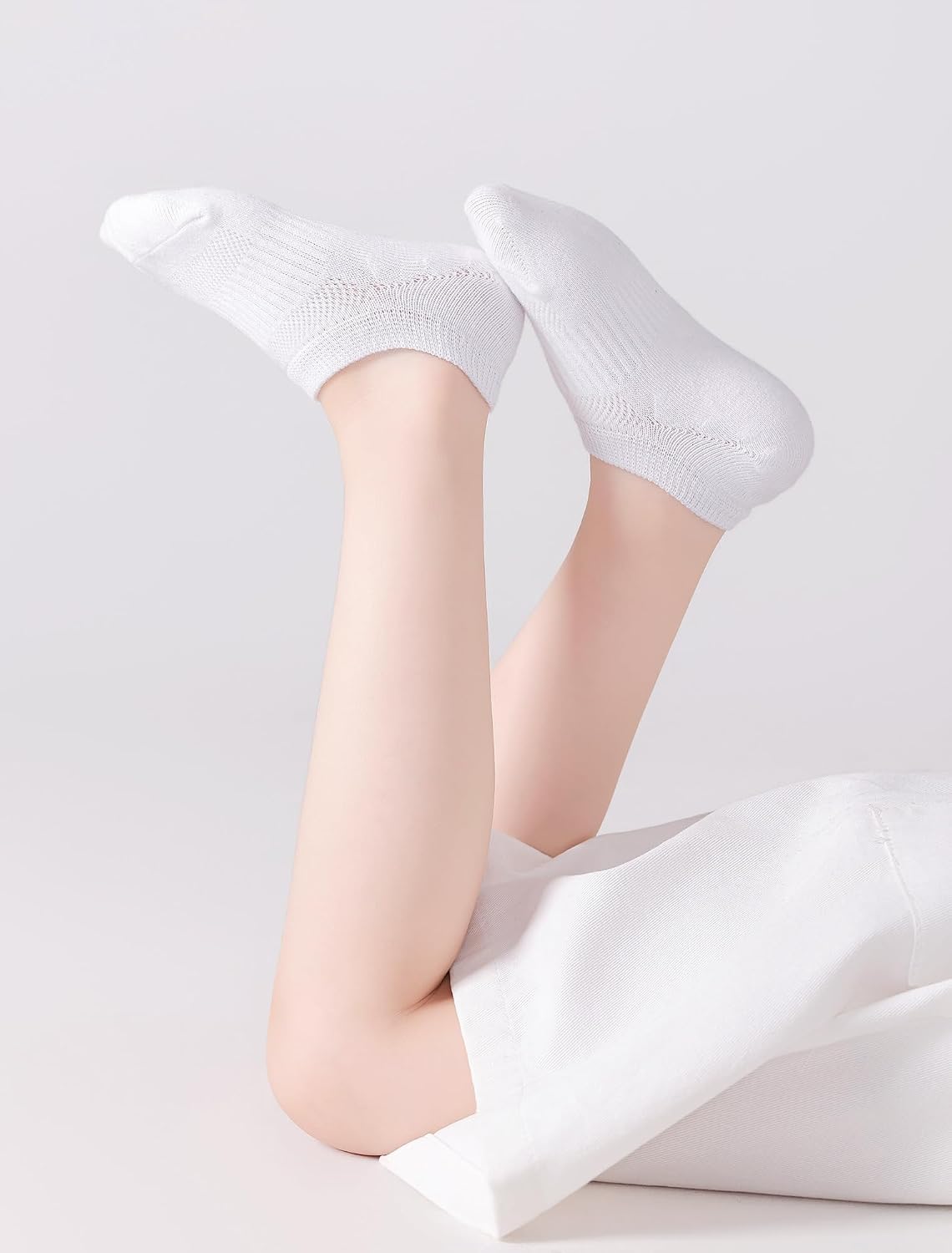Kids No Show Socks Boys Girls Cotton Athletic Ankle Socks Low Cut 4/8 Pairs