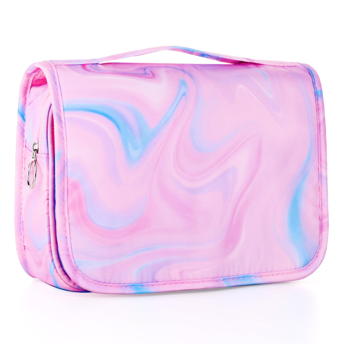Kids Hanging Toiletry Bag for Girls, Travel Toiletry Bag for Little Young Girls Cosmetic Makeup Waterproof Wash Bag Toddler Traveling Toiletries, Unicorn Purple