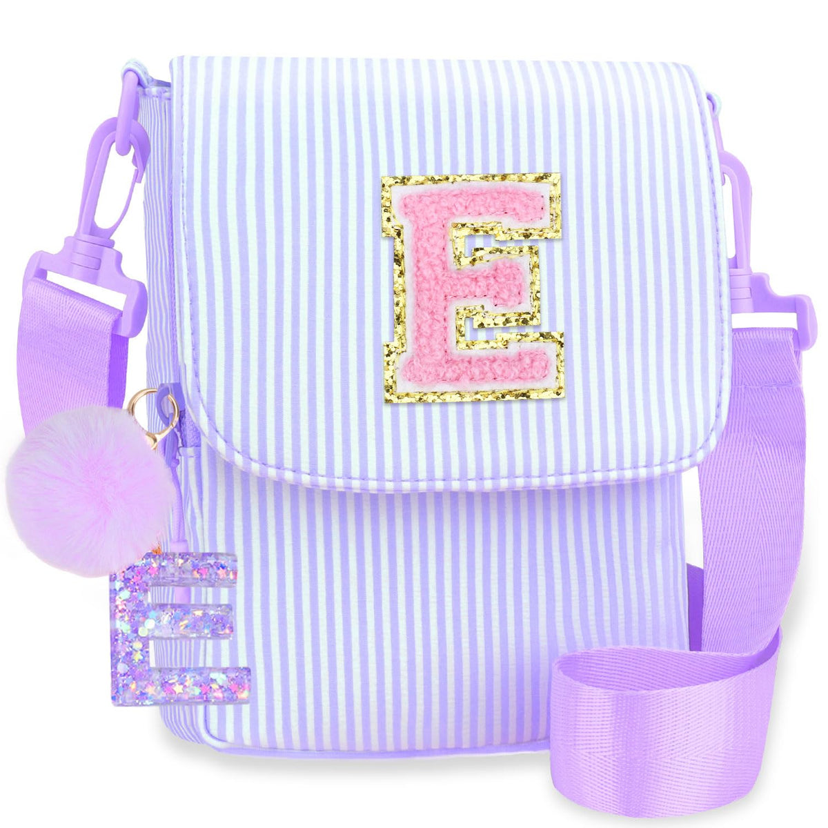 Crossbody Purse for Teen Girls Gifts - Girls Cell Phone Crossbody for Initial Kids Purse with Card Slots Personalized Pink R