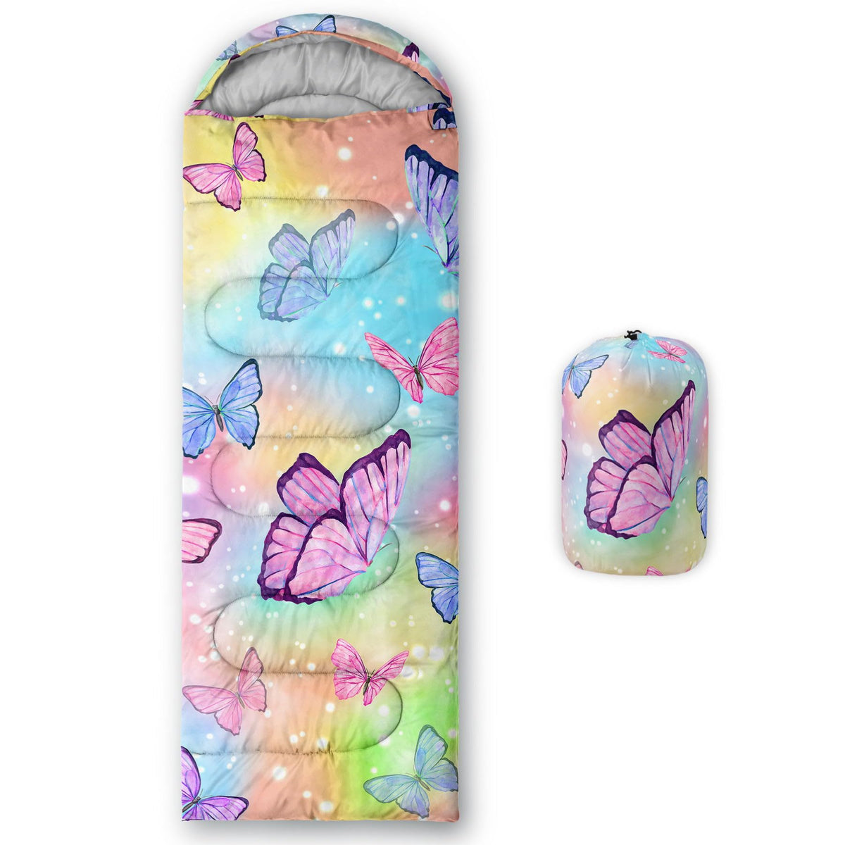 Kids Sleeping Bag for Boys Girls,3D Basketball Print-Lightweight Warm Portable Outdoor Indoor-Waterproof Cold Weather Resistant Sleeping Bag for Camping Hiking