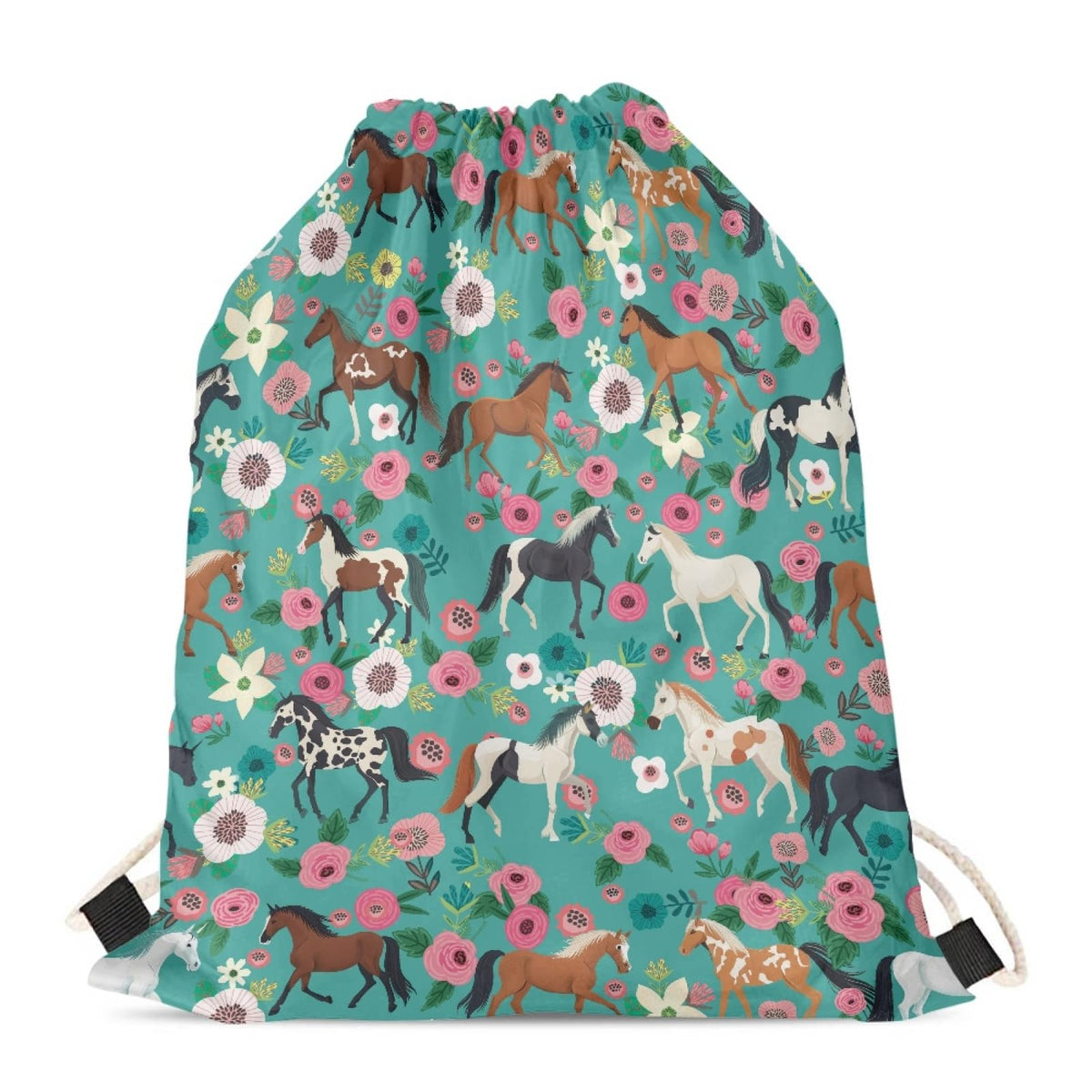 Upetstory Sunflower Giraffe Drawstring Backpack Cinch Sackpack for Women Medium Gym Bag Lightweight Draw String Bag Sports Yoga Rucksack Swim Travel Day Pack
