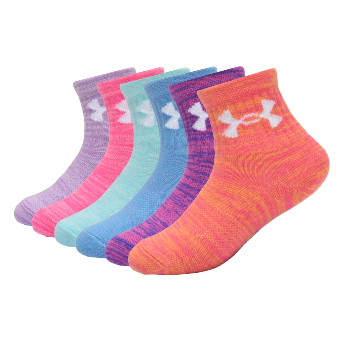 Under Armour girls Multi Pack Quarter Sock