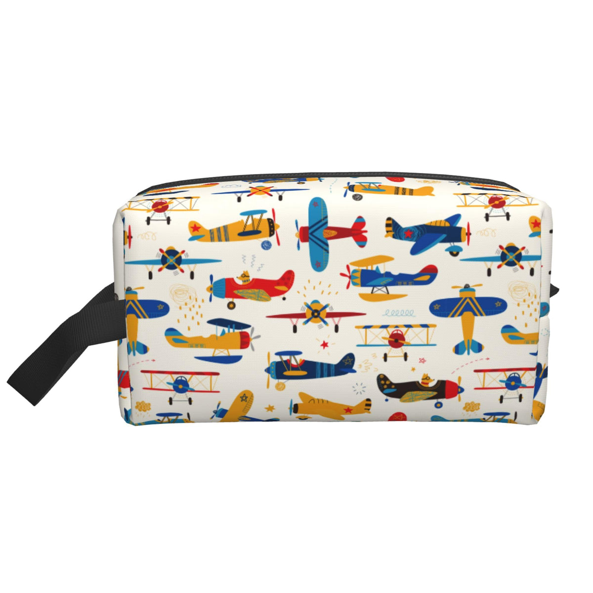 Kids Travel Toiletry Bag for Boys Girls - Waterproof Makeup Pouch Hanging Cosmetic Wash Bags Dopp Kit Shaving Bag for Toiletries Accessories(Colorful Building Blocks)