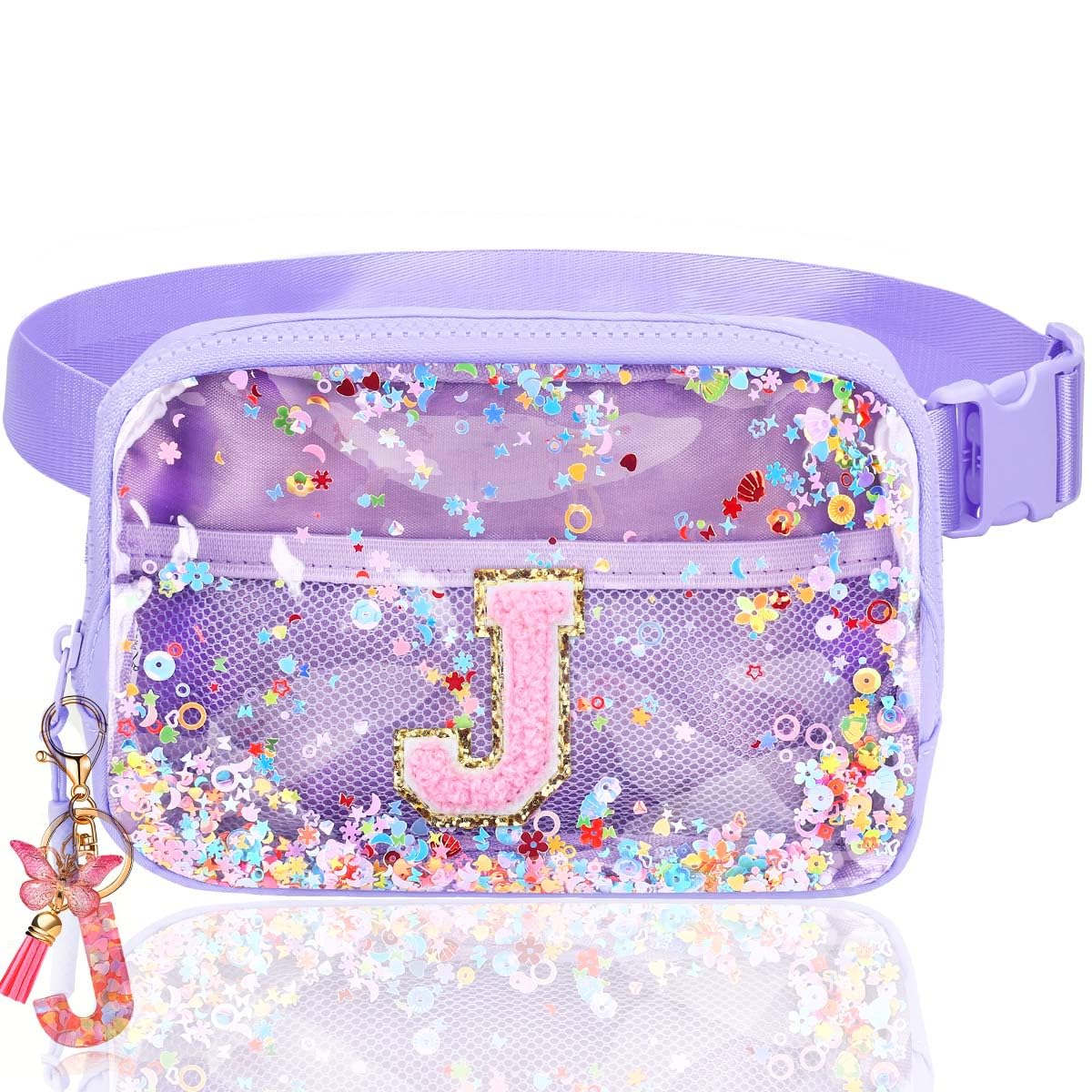 Fanny Pack for Girls Gift - Initial Letter Birthday Gifts for 4 5 6 7 8 9 Girl Crossbody Belt Bag Cute Personalized Trend Stuff Pink M