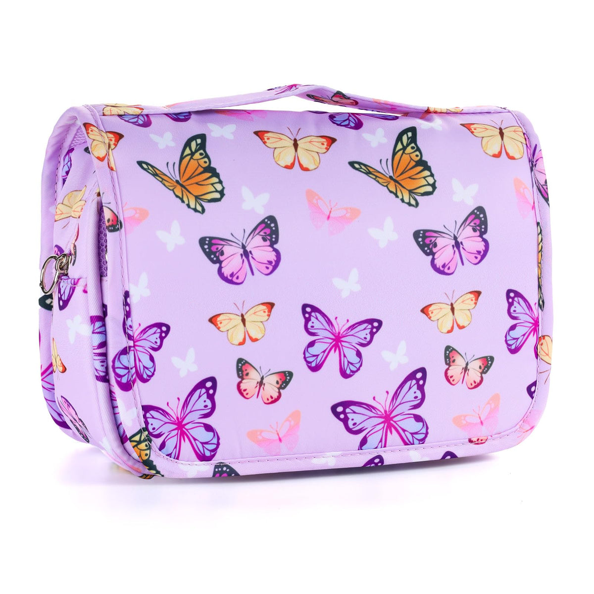 Kids Hanging Toiletry Bag for Girls, Travel Toiletry Bag for Little Young Girls Cosmetic Makeup Waterproof Wash Bag Toddler Traveling Toiletries, Unicorn Purple