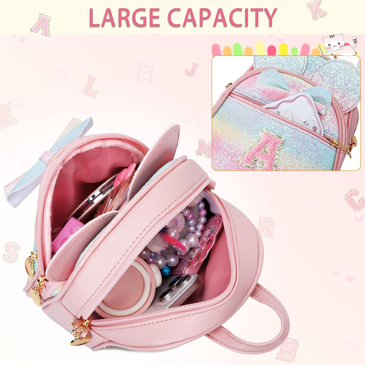 KKXIU Birthday Gift for Toddler Girls Mini Backpack Purse for Kids