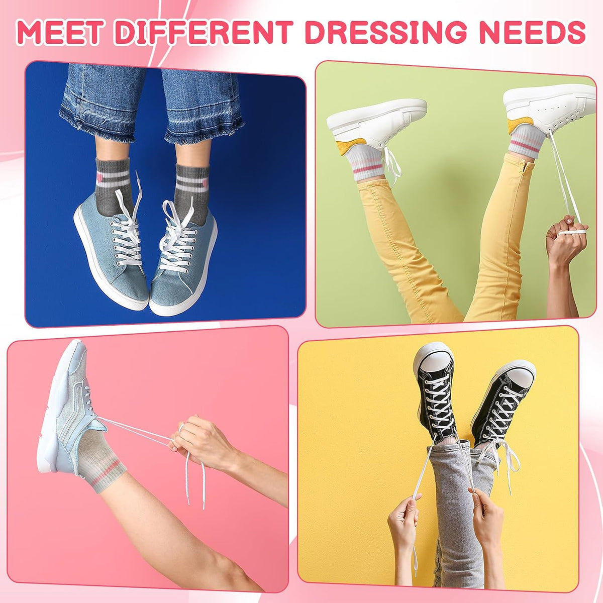 Jspupifip Girls Crew Athletic Socks