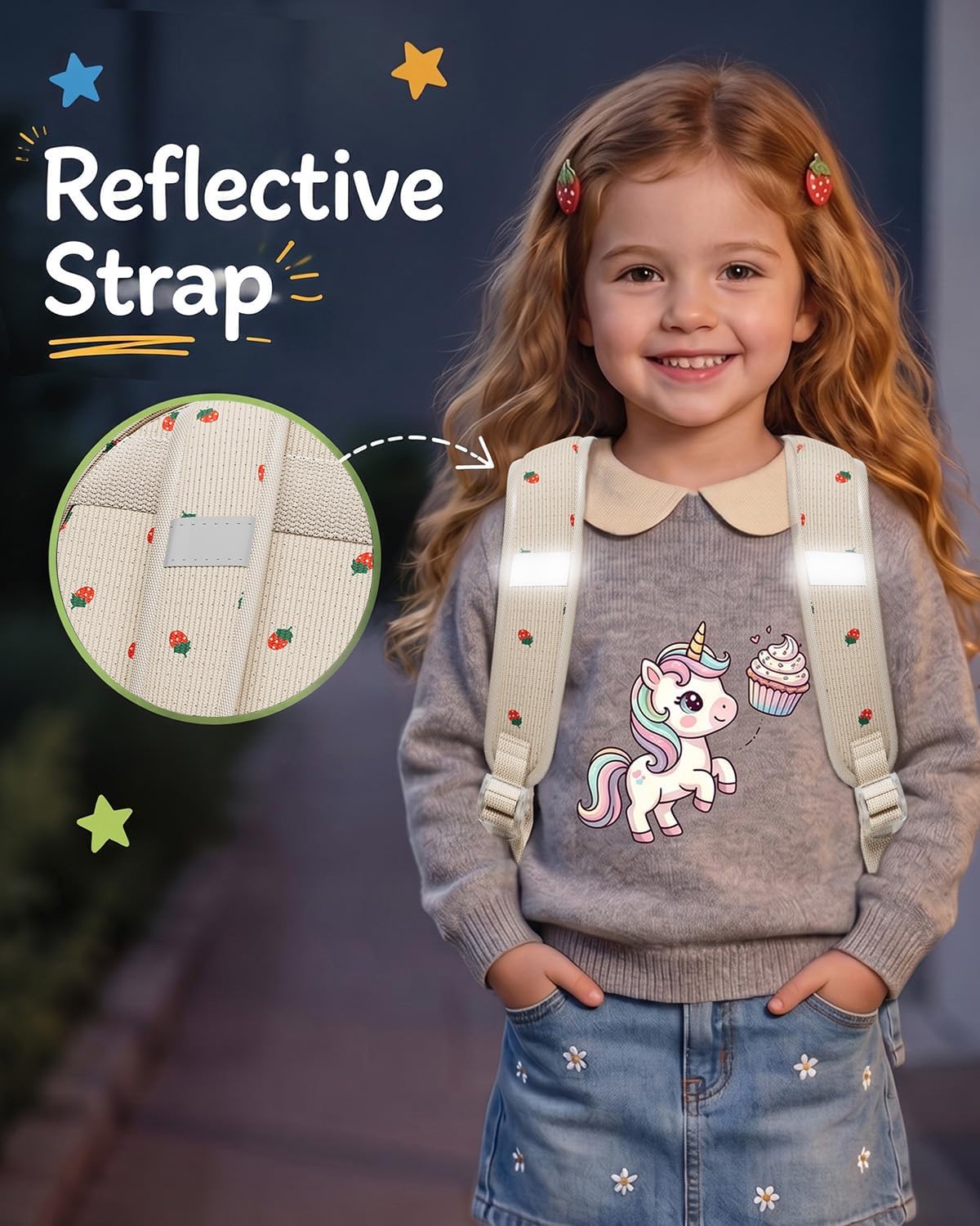 Corduroy Toddler Backpack for Preschool Boys Girls Ages 2-4
