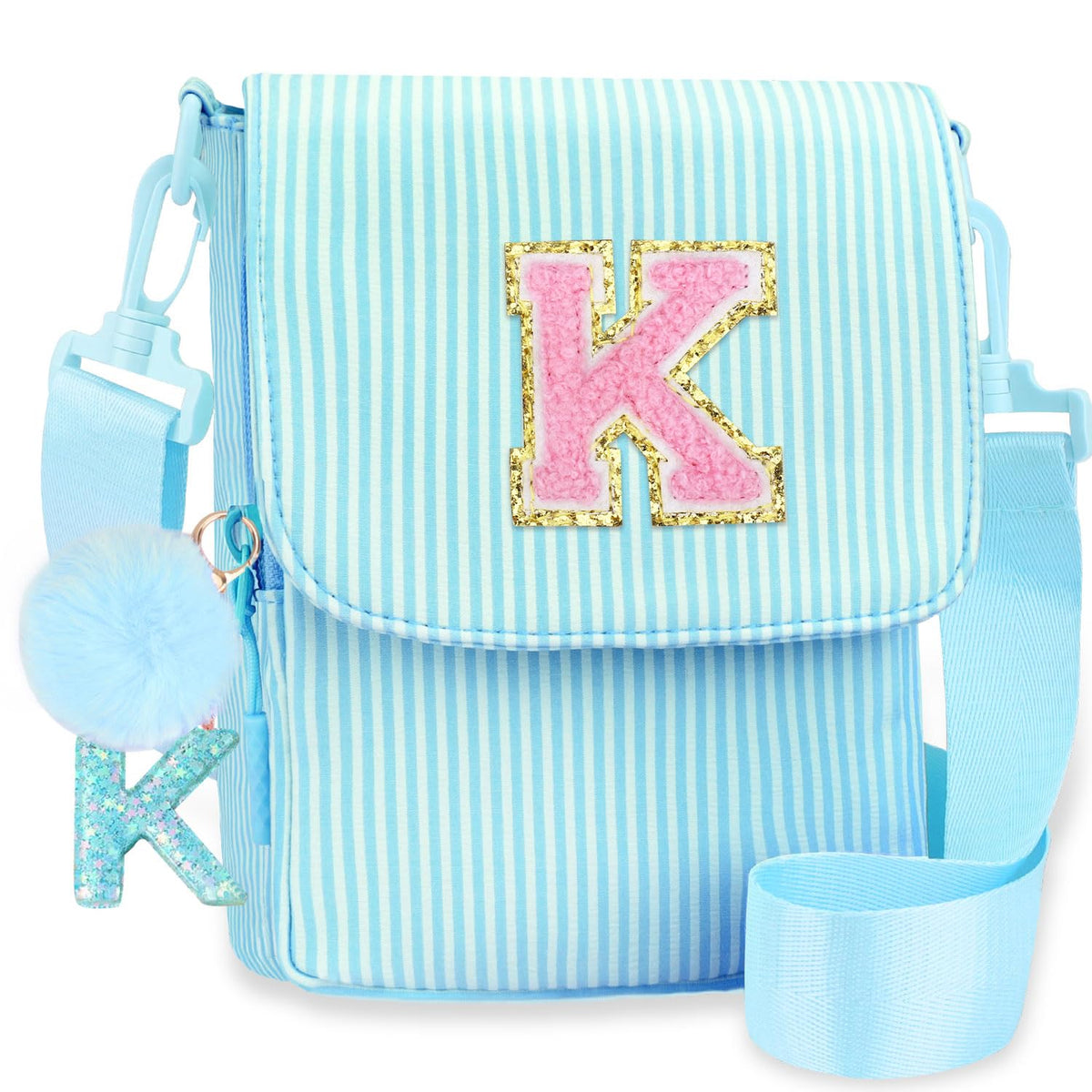 Crossbody Purse for Teen Girls Gifts - Girls Cell Phone Crossbody for Initial Kids Purse with Card Slots Personalized Pink R