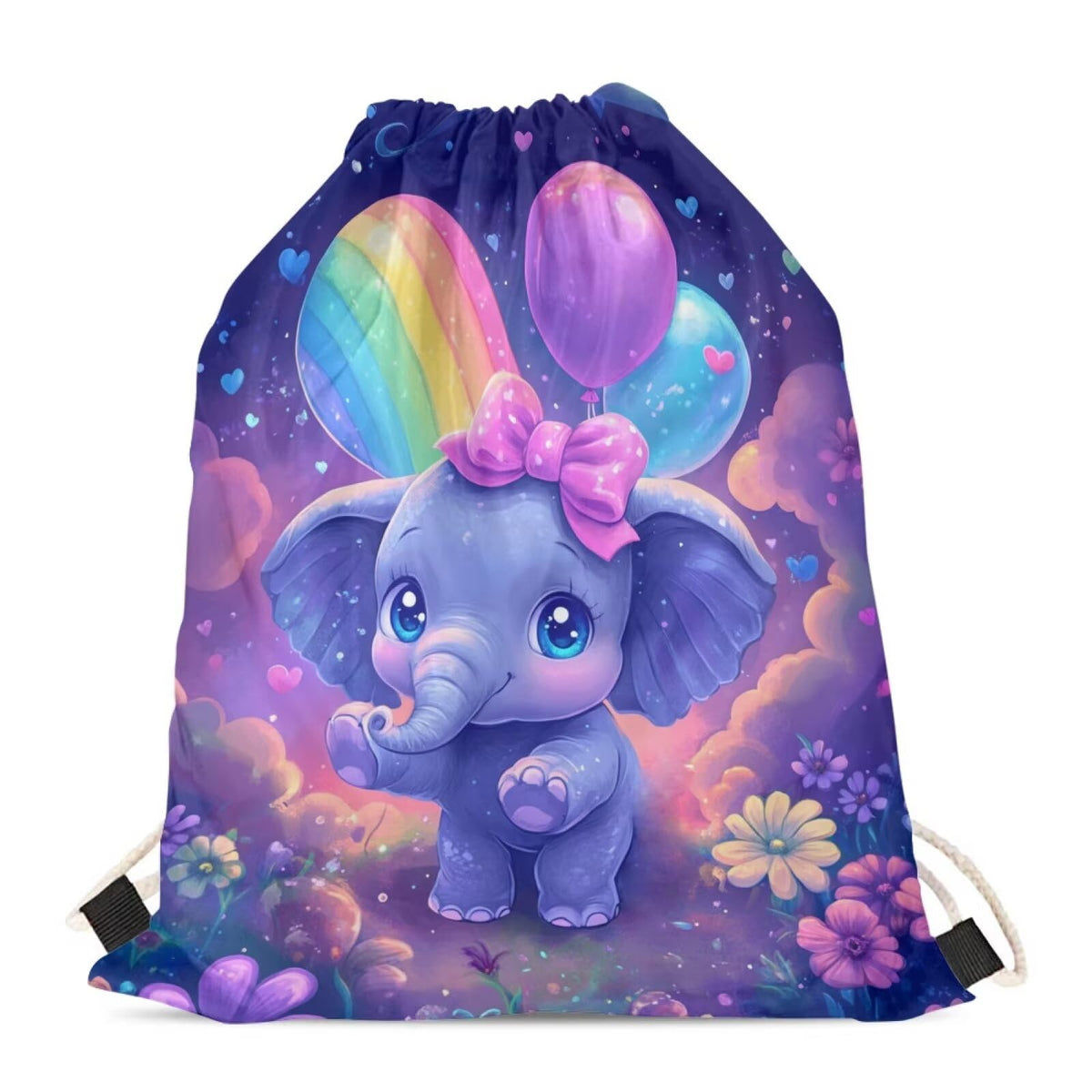 Upetstory Sunflower Giraffe Drawstring Backpack Cinch Sackpack for Women Medium Gym Bag Lightweight Draw String Bag Sports Yoga Rucksack Swim Travel Day Pack