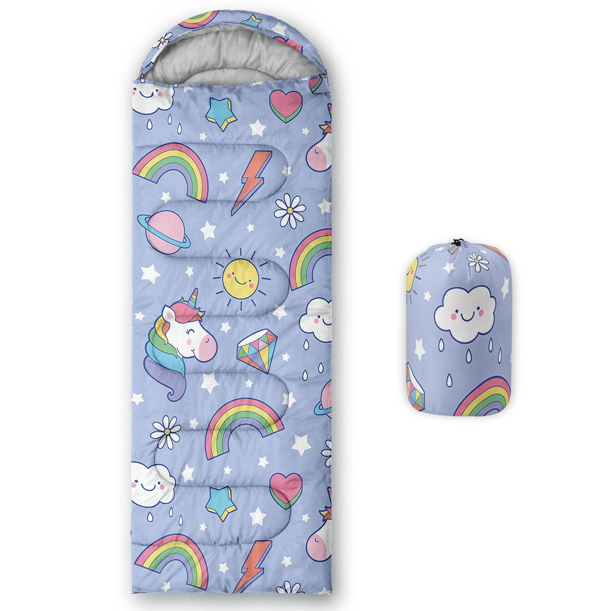 Kids Sleeping Bag for Boys Girls,3D Basketball Print-Lightweight Warm Portable Outdoor Indoor-Waterproof Cold Weather Resistant Sleeping Bag for Camping Hiking