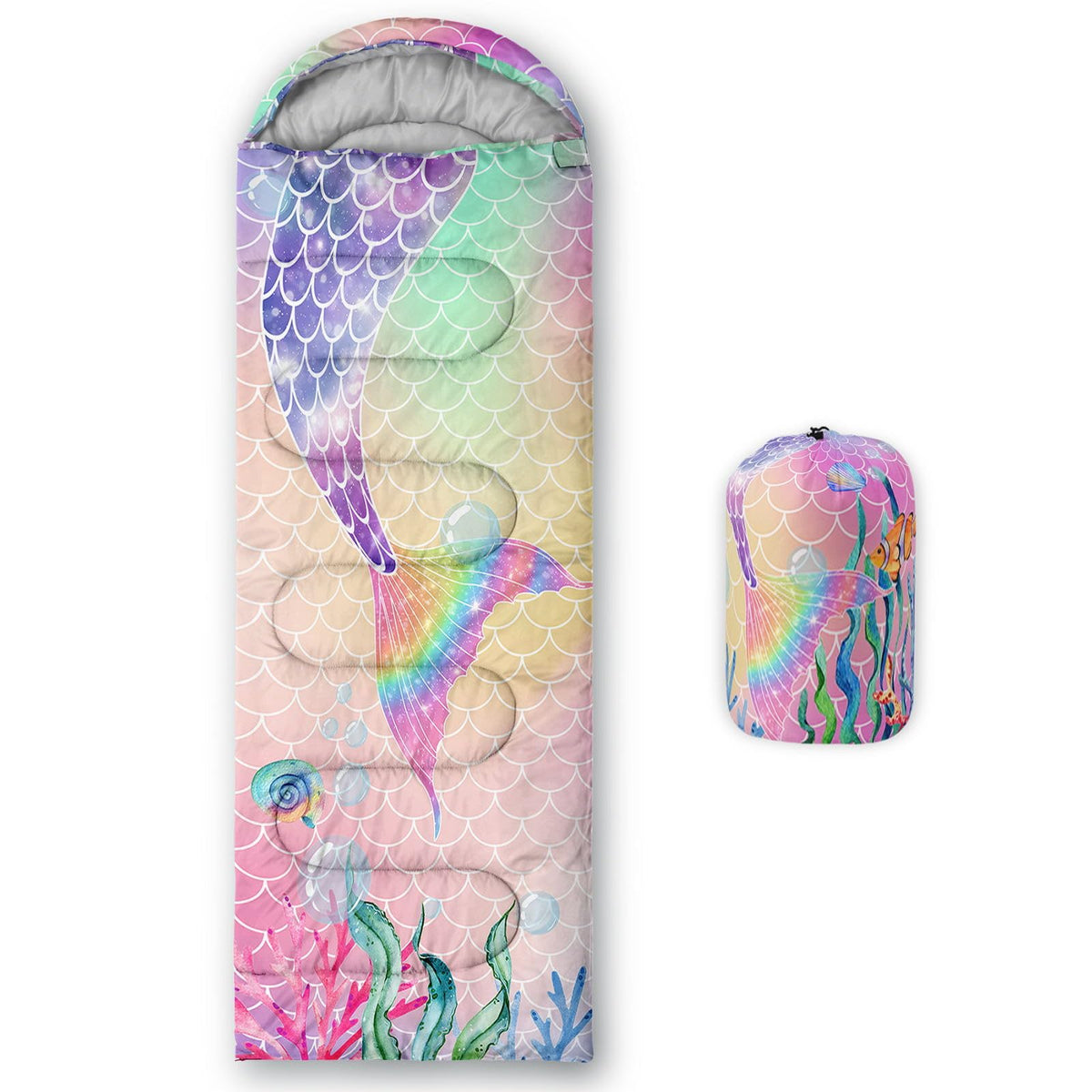 Kids Sleeping Bag for Boys Girls,3D Basketball Print-Lightweight Warm Portable Outdoor Indoor-Waterproof Cold Weather Resistant Sleeping Bag for Camping Hiking