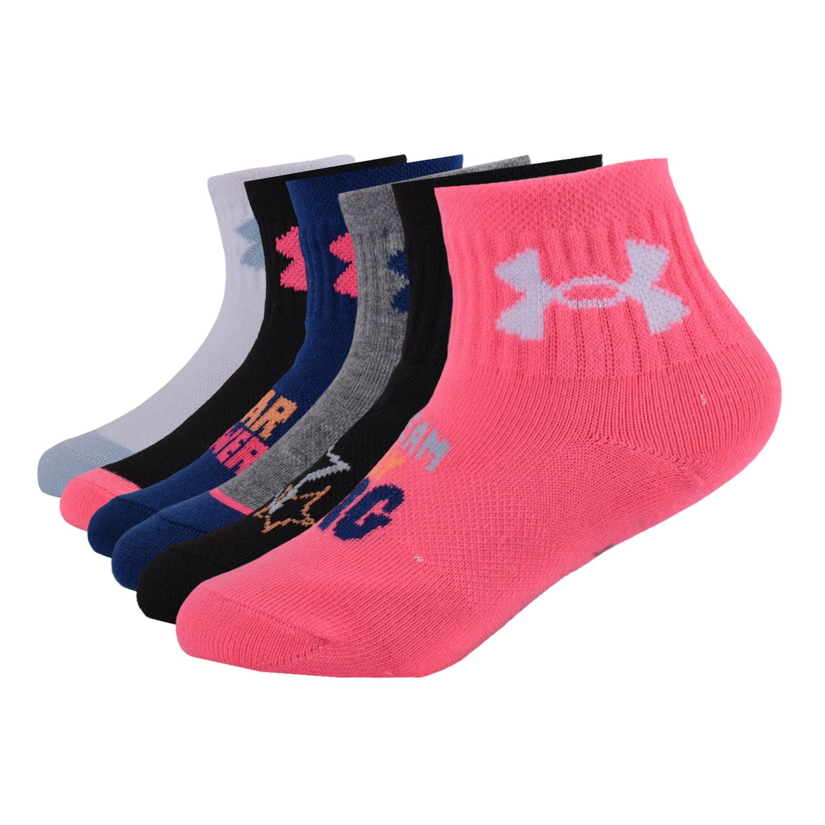 Under Armour girls Multi Pack Quarter Sock