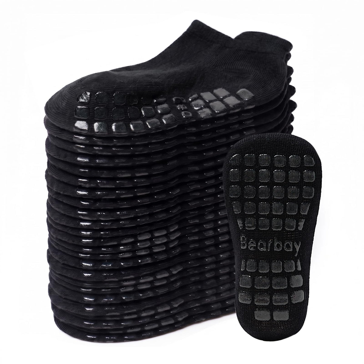 Non-Slip Baby Cotton Ankle Socks with Grippers for Toddler Walking