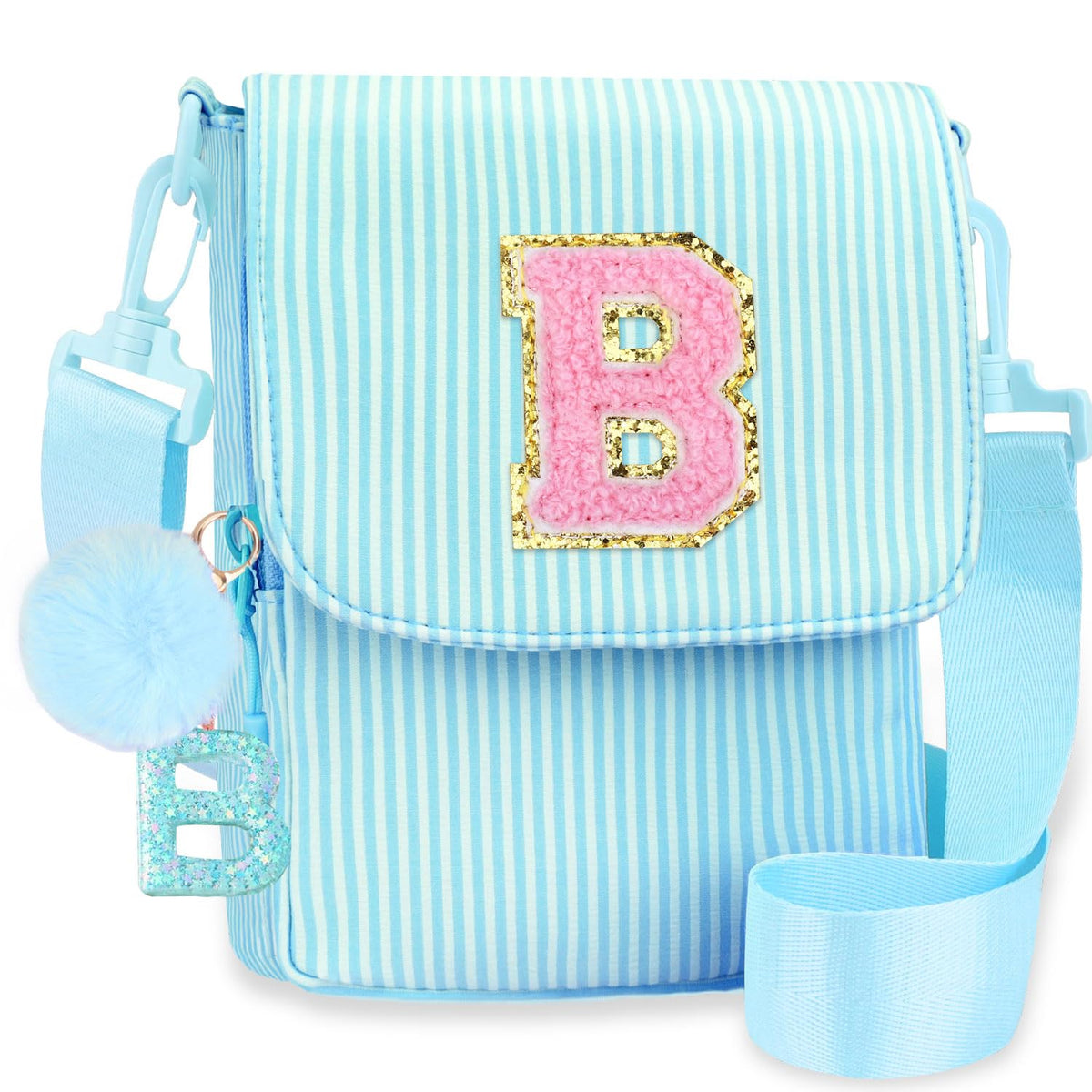Crossbody Purse for Teen Girls Gifts - Girls Cell Phone Crossbody for Initial Kids Purse with Card Slots Personalized Pink R
