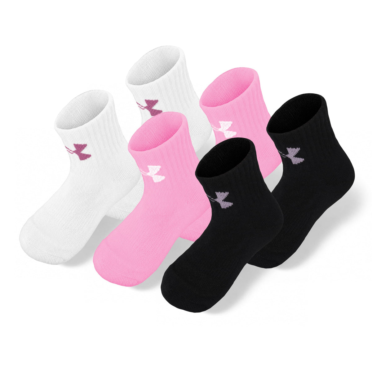 Under Armour girls Multi Pack Quarter Sock