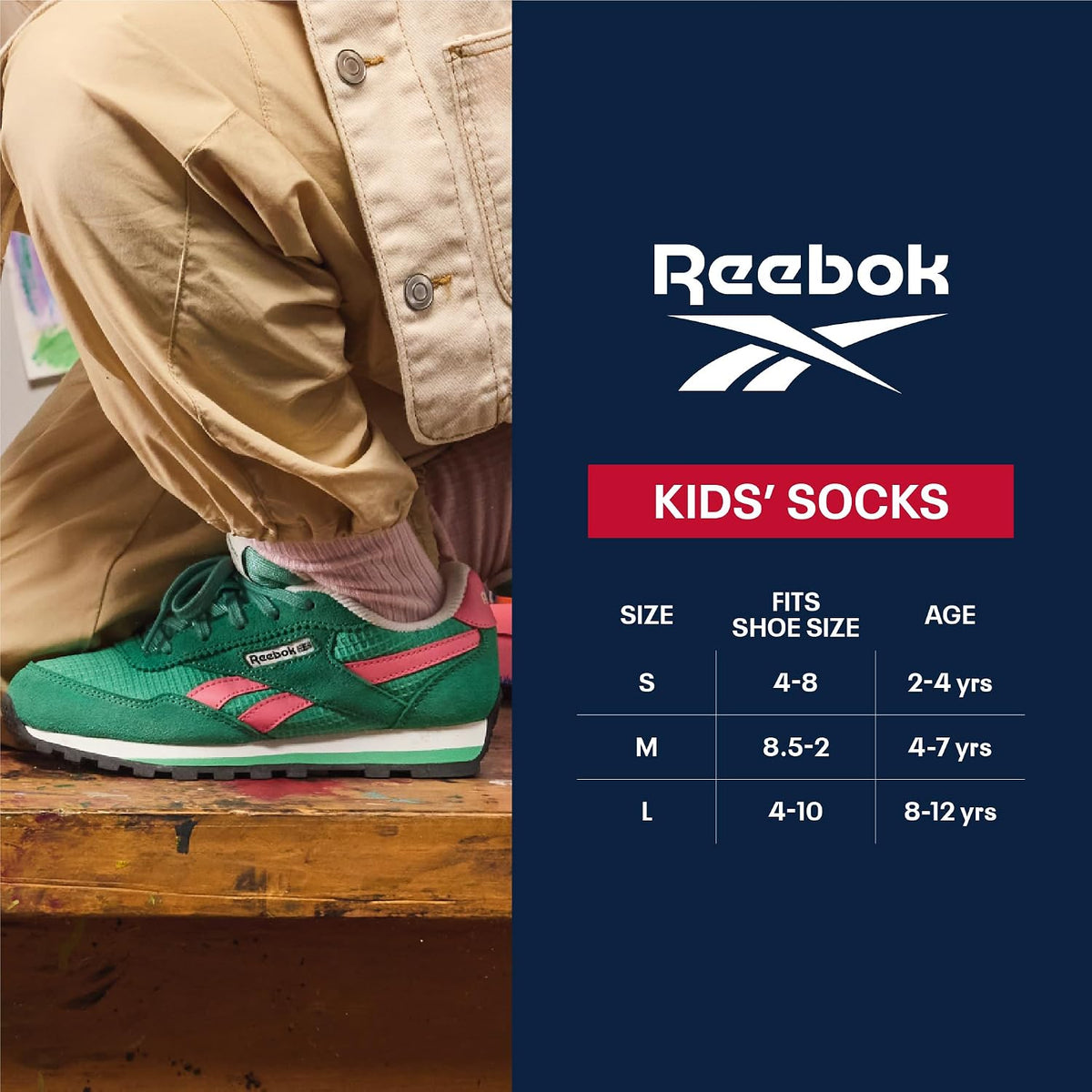 Reebok Girls Low Cut Socks 6 Pack Lightweight Performance Athletic Socks