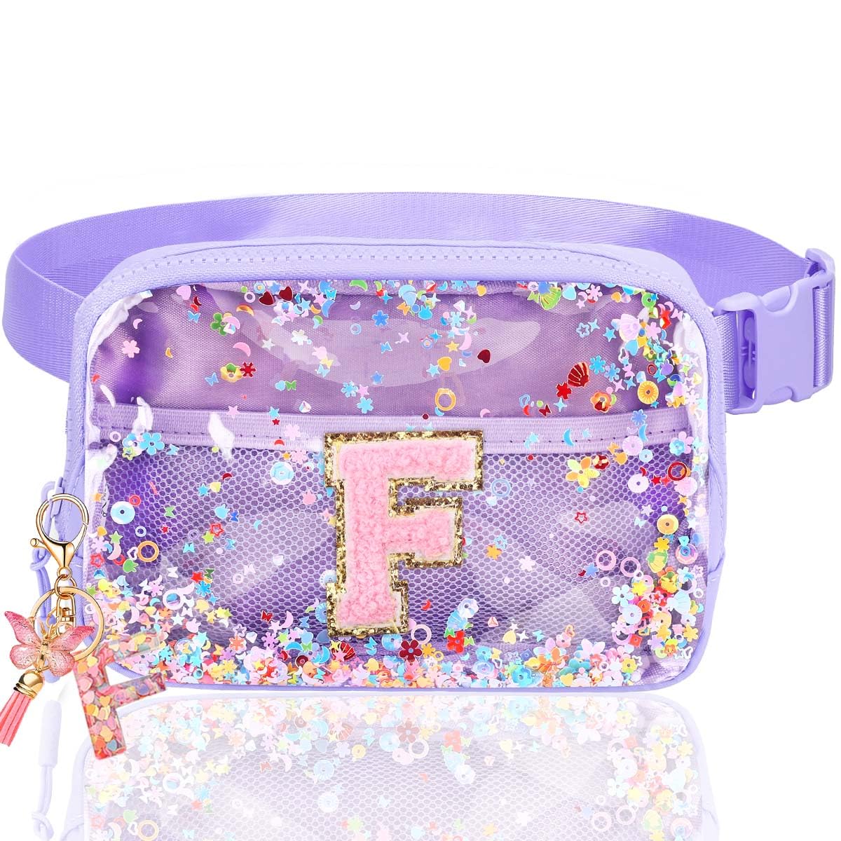 Fanny Pack for Girls Gift - Initial Letter Birthday Gifts for 4 5 6 7 8 9 Girl Crossbody Belt Bag Cute Personalized Trend Stuff Pink M