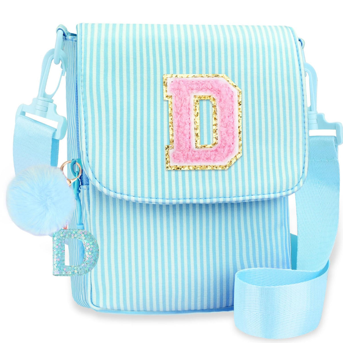 Crossbody Purse for Teen Girls Gifts - Girls Cell Phone Crossbody for Initial Kids Purse with Card Slots Personalized Pink R
