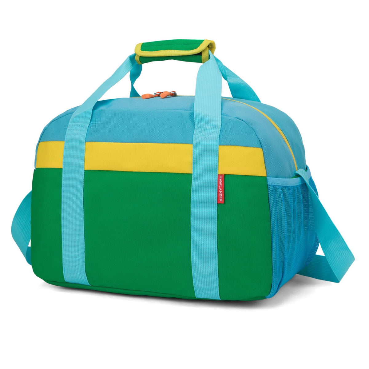Small Kids Duffle Bag for Boys or Girls, 15"Length,D Blue Green 3